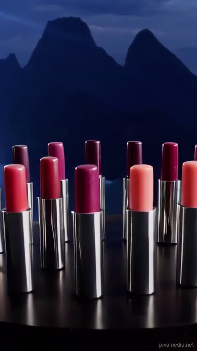 Midnight Lipstick Reverie - Fashion & Beauty AI stock